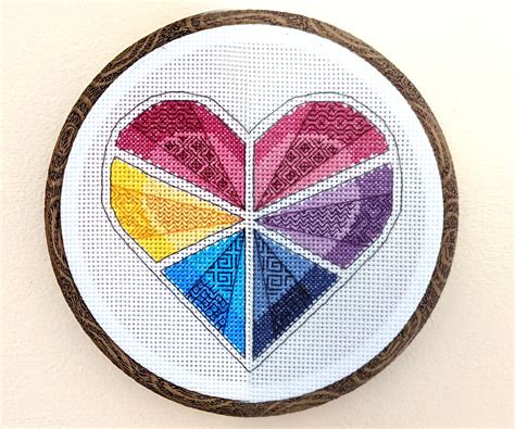 Pan Bi Pansexual Bisexual Pride Cross Stitch And Blackwork Etsy