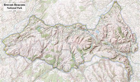 Brecon Beacons National Park - Map Poster from Love Maps On...