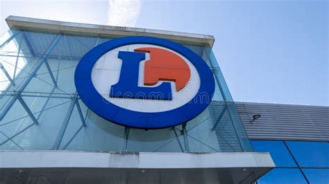 Leclerc Logo Round Sign And Text Brand Of Hypermarket Chains Foodstuffs