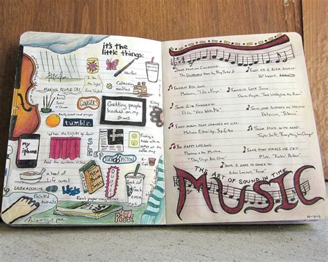 I Little Things Music Art Journal Pages Art Journal Music Journal