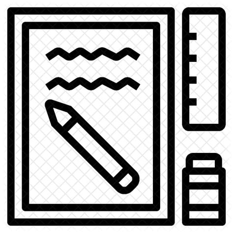 Homework Icon Black And White #294877 - Free Icons Library