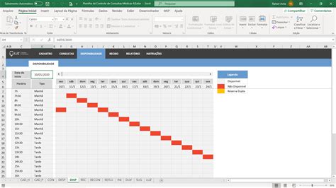 Planilha De Controle De Consultas M Dicas Em Excel Planilhas Prontas