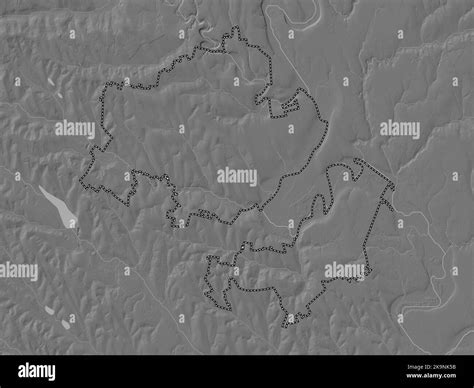 Criuleni District Of Moldova Bilevel Elevation Map With Lakes And