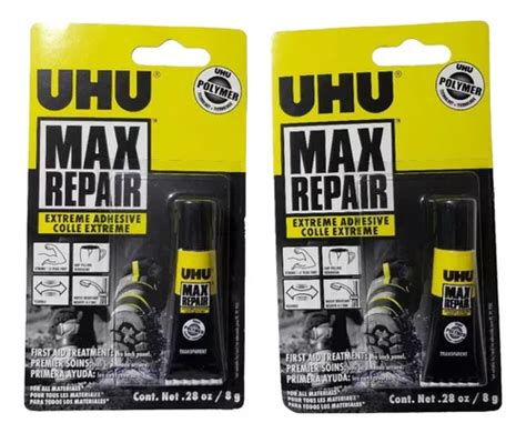 Pegamento Uhu Max Repair Extreme Adhesive 8g X 2pz MercadoLibre