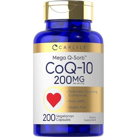 Carlyle Coq Mg Mega Q Sorb Coenzyme Q Capsules