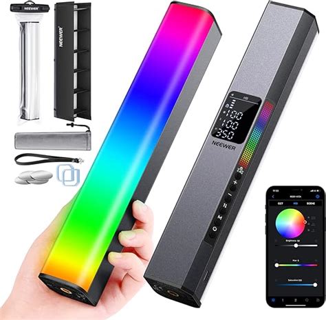 NEEWER RGB LED Video Light Stick Touch Bar APP Control Magnetic