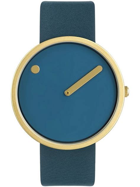 Picto Quarzuhr Picto 43376 6520mg Unisex Uhr Dusty Blue 40mm 5atm