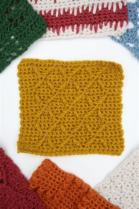 Lattice Stitch Crochet Pattern FREE Textured Crochet Pattern