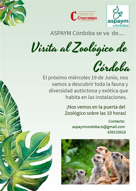 Aspaym Córdoba Visita Al Zoológico De Córdoba