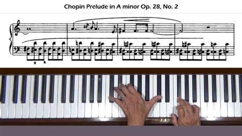 Chopin Prelude In A Minor Op 28 No 2 Piano Tutorial Youtube