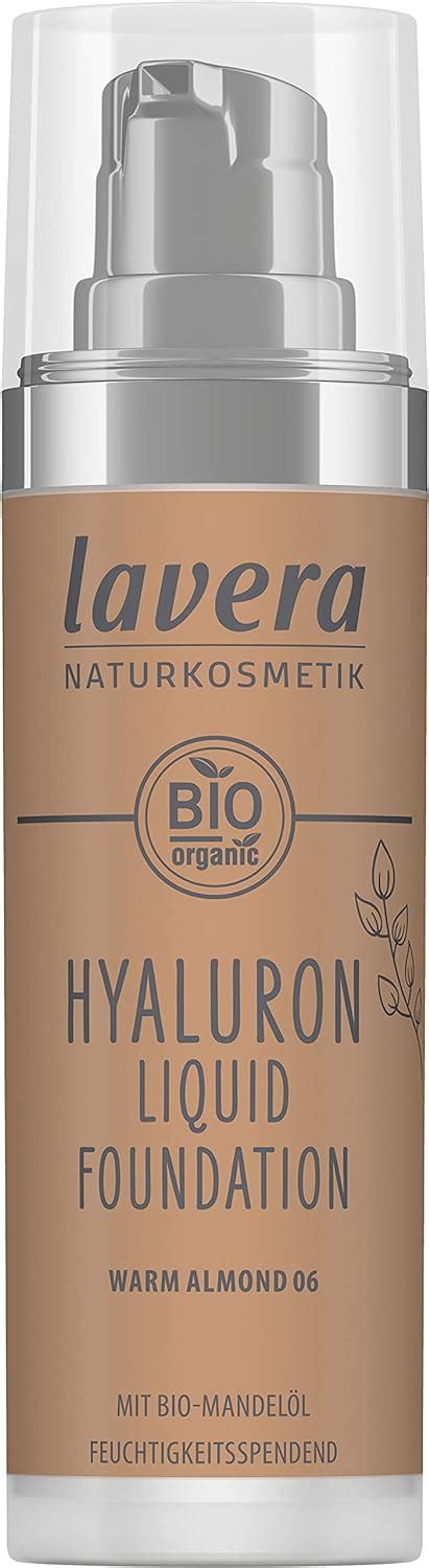 Lavera Hyaluron Liquid Foundation Warm Almond 06 Naturkosmetik