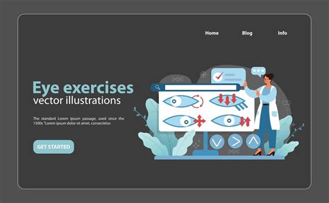 Eye Exercise Guide Illustration A Doctor Recommends Ocular Exercises