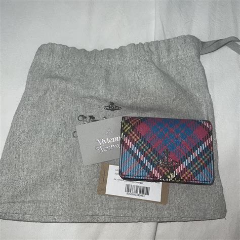Vivienne Westwood Women's Pink and Blue Wallet-purses | Depop