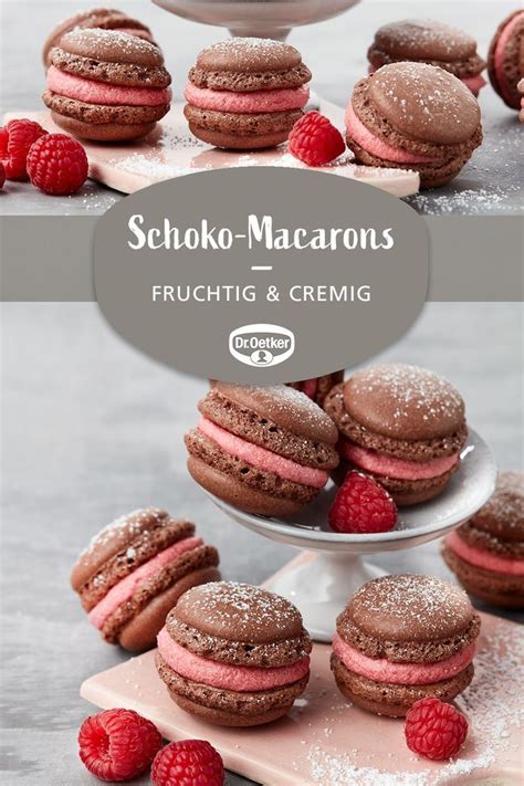 Schoko Macarons Rezept Dr Oetker Rezept Macarons Backen Kuchen