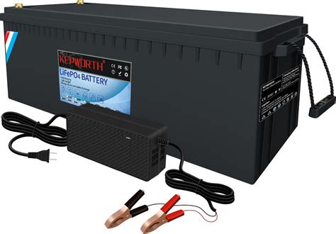 KEPWORTH Batterie LiFePO4 12 V 400 Ah à cycle profond batterie au