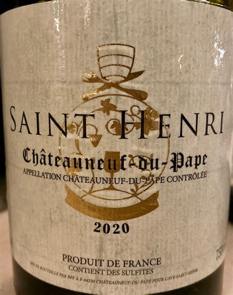 Saint Henri Negociant Ch Teauneuf Du Pape Blanc France Rh Ne