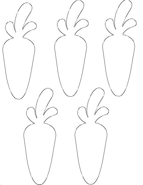 Carrot Outline Printable - Printable Calendars AT A GLANCE