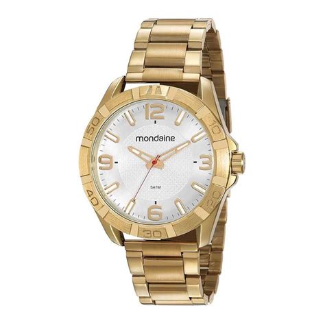 Relógio Mondaine Masculino Dourado Original 53830GPMVDE1 Submarino