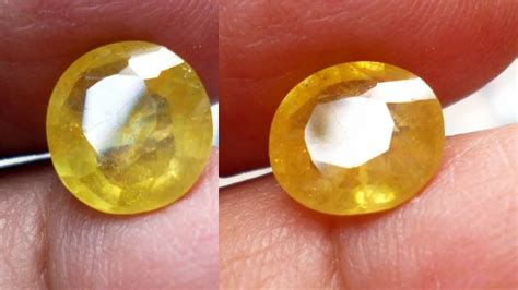 Oval Astrology Bangkok Yellow Sapphire At Rs Carat In Jaipur Id