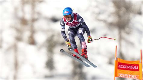 Mikaela Shiffrin helped off course after heavy crash in Cortina d ...