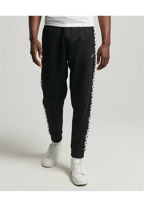 Superdry Tape Tracksuit Bottoms Black Zalando Ie