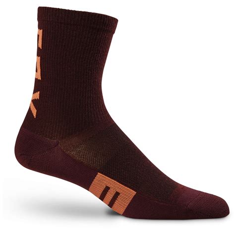 Fox Racing Womens 6 Flexair Merino Sock Dark Maroon Socken BMO