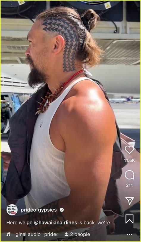 Jason Momoa Embraces Hawaiian Roots With New Head Tattoo Check It Out