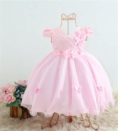 Vestido Infantil Jardim Encantado Das Borboletas Luxo Rosa Elo7