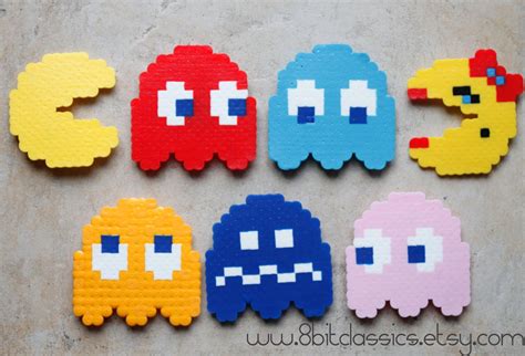 Pacman Magnets Choose One 300 Via Etsy Perler Bead Patterns