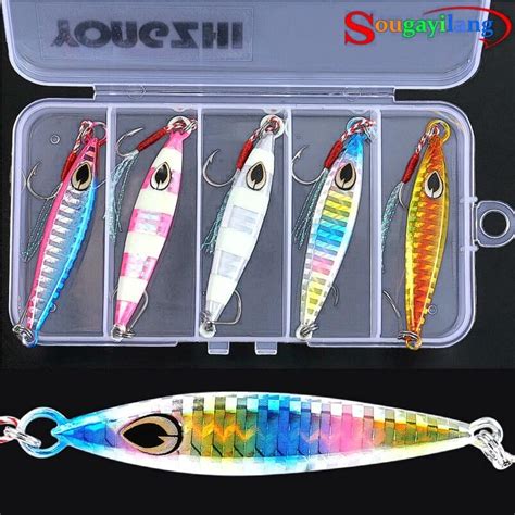 Buy Sougayilang Lead Vertical Jig Saltwater Jigging Lures G Oz