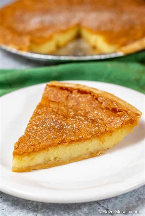 This Old Fashioned Chess Pie Is A Simple Classic Authentic Southern Custard Pie Recipe With