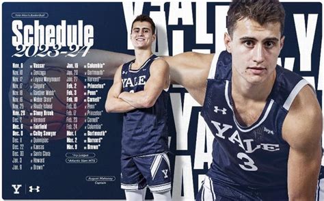 Yale releases 2023-24 conference schedule : r/CollegeBasketball