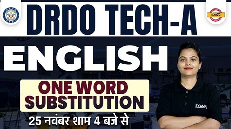 Drdo Tech A Classes English Grammar One Word Substitution Questions