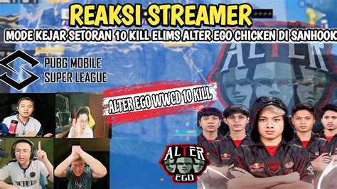 REAKSI STREAMER ALTER EGO WINNER WINNER CHICKEN DINNER YouTube