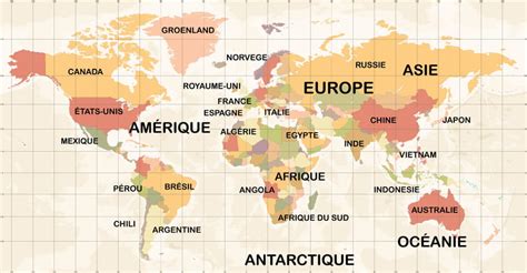 Carte Du Monde A Imprimer Gratuit A Grande Carte Planisphere Gratuite