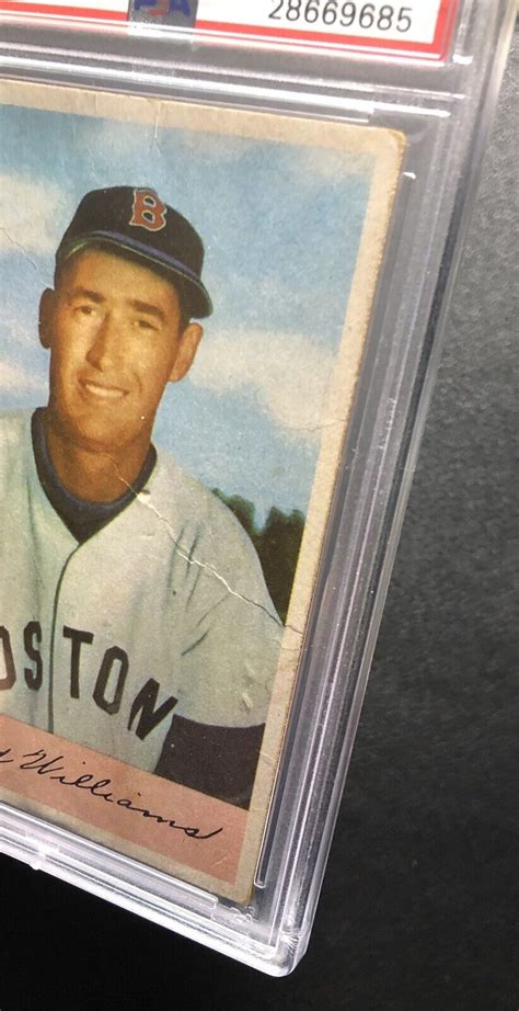 Bowman Ted Williams Psa Centered The Rarity Boston Red Sox