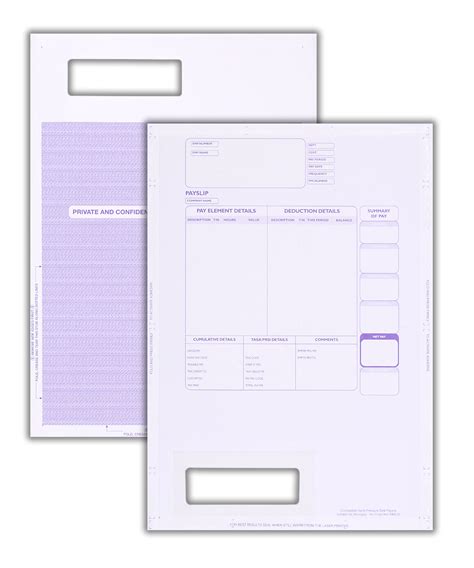 Sage Micropay Compatible Self Seal Payslip Mailer Hague Direct