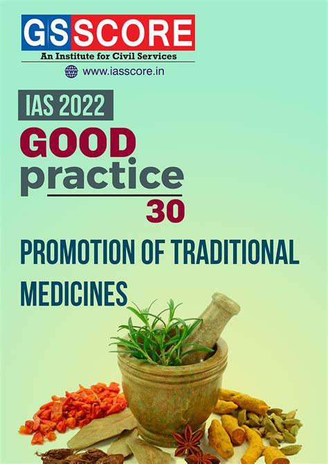 Good Practices Promotion Of Traditional Medicines Gs Score