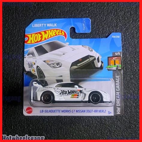 Hot Wheels LB Silhouette Works GT Nissan 35GT RR VER 2 GTR LBWK White Short Card Model Liberty