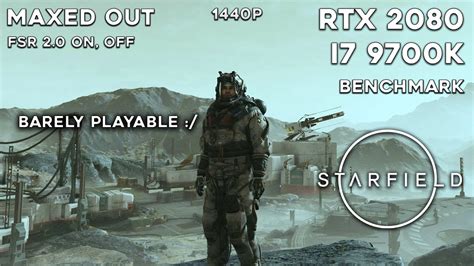 Starfield Ultra Settings On Rtx Native Fsr Benchmark