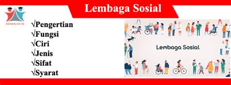 Jenis Lembaga Sosial Pakdosen Co Id