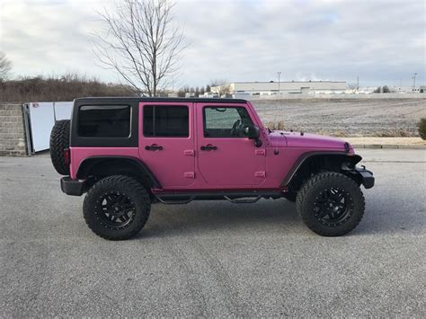 Matte Pink Jeep Wrangler