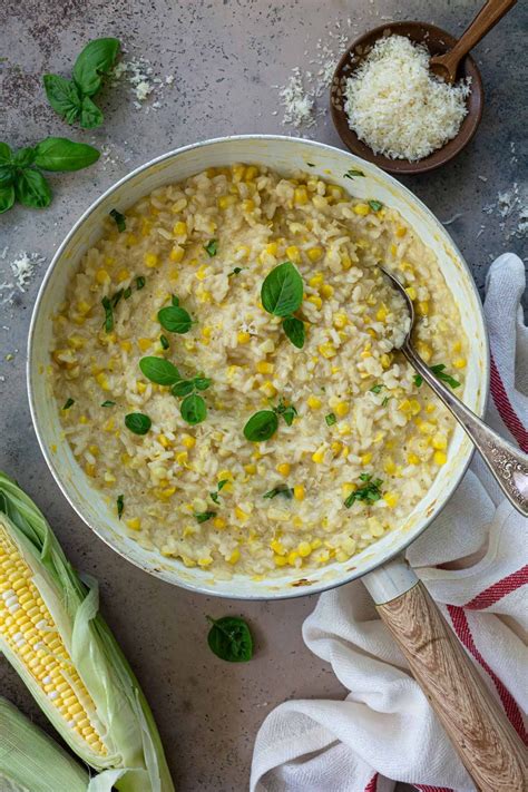 Sweet Corn Risotto Recipe So Creamy Olivia S Cuisine