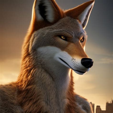 Anthropomorphic coyote, muscular by GiuseppeDiRosso on DeviantArt