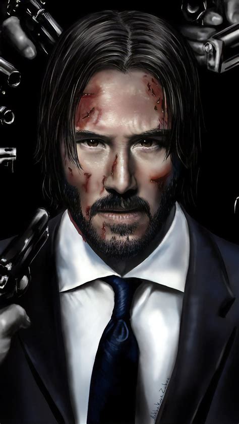 X John Wick Keanu Reeves Hd Artwork Deviantart For Iphone