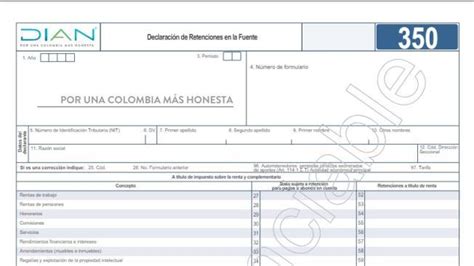 Dian Hace Cambios En Formulario 350 De Declaración De Retención En La Fuente Pilas