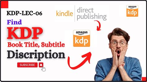 How To Find Kdp Book Title Subtitle And Description Amazon Kdp Tutorials Youtube