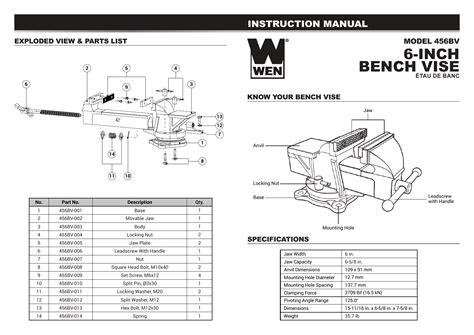 Vises Wen Cv Inch Compound Cross Slide Industrial Strength