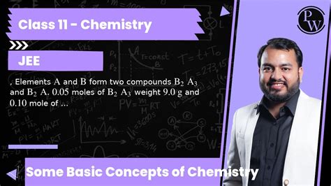 Elements A And B Form Two Compounds B A And B A Moles Of