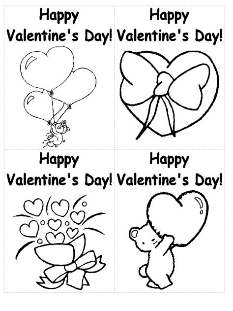 Fichas De Ingl S Para Ni Os Cards San Valentin Coloring Nation